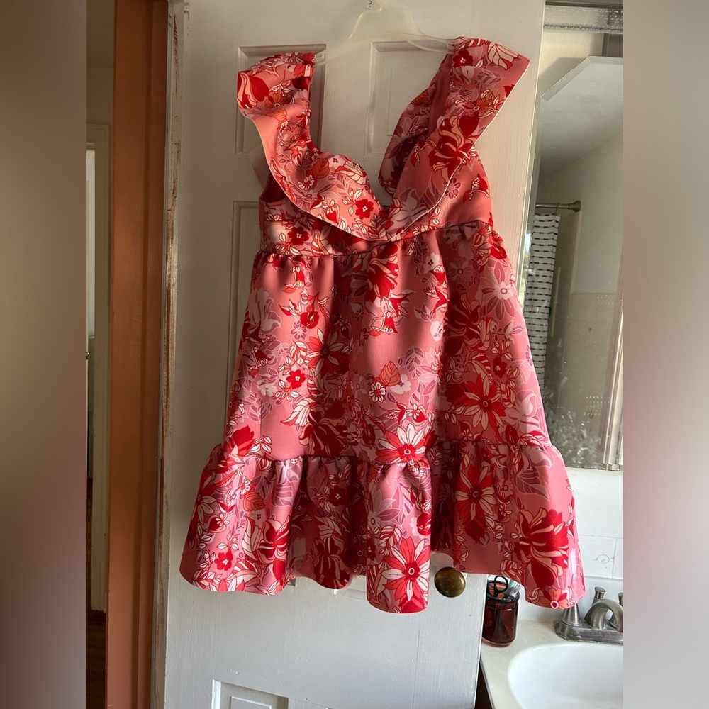 ASOS floral formal dress